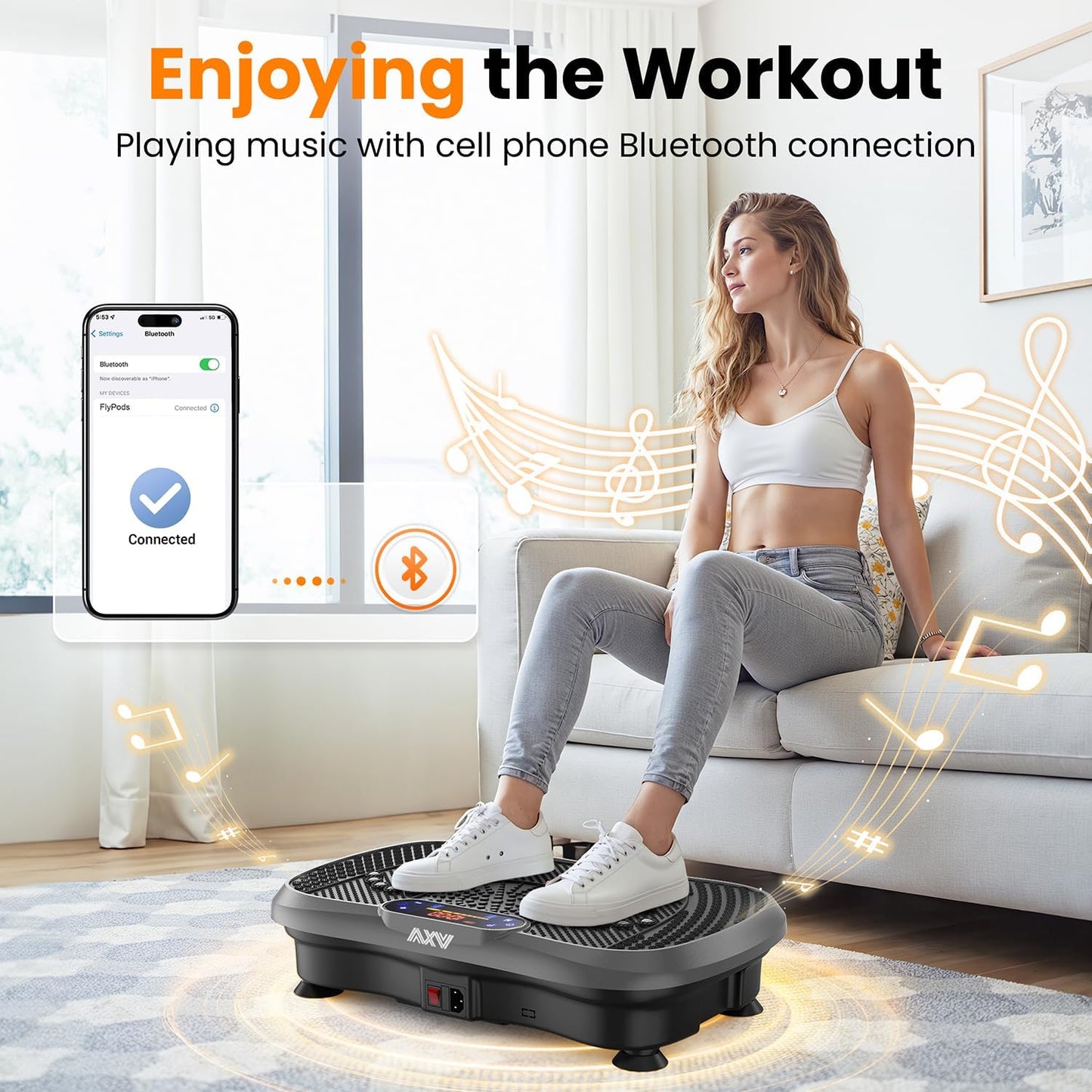 Vibration Plate Fitness Platform Exercise Machine Vibrating Shaking Full Body Shaker Workout Vibrate Stand Shake Board Sport Gym for Weight Loss Fat Burner for Women Men