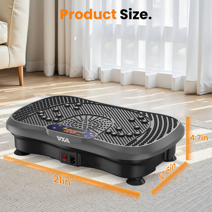 Vibration Plate Fitness Platform Exercise Machine Vibrating Shaking Full Body Shaker Workout Vibrate Stand Shake Board Sport Gym for Weight Loss Fat Burner for Women Men