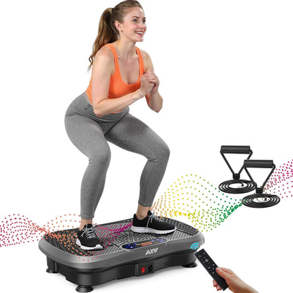 Vibration Plate Fitness Platform Exercise Machine Vibrating Shaking Full Body Shaker Workout Vibrate Stand Shake Board Sport Gym for Weight Loss Fat Burner for Women Men